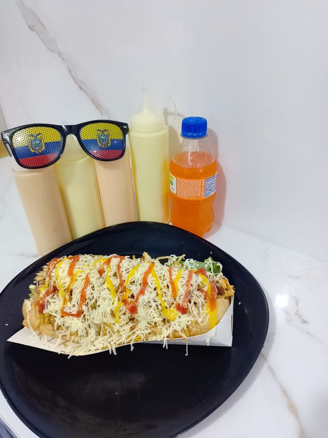 Hot dog servido
