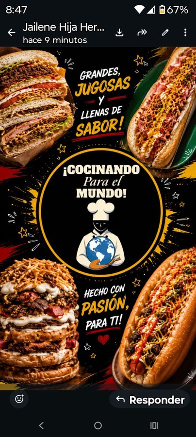 Menu en redes sociales